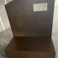 木製　ボックス　２人掛け