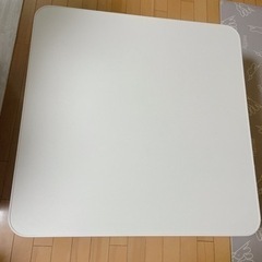 山善 こたつ 白  75cm × 75cm