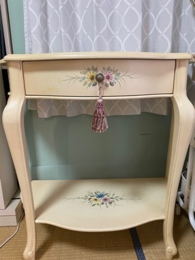 姫系　猫脚　トールペイント　コンソール