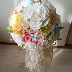 【廃棄予定】ミッキーブーケ★プリザーブドフラワー★結婚式
