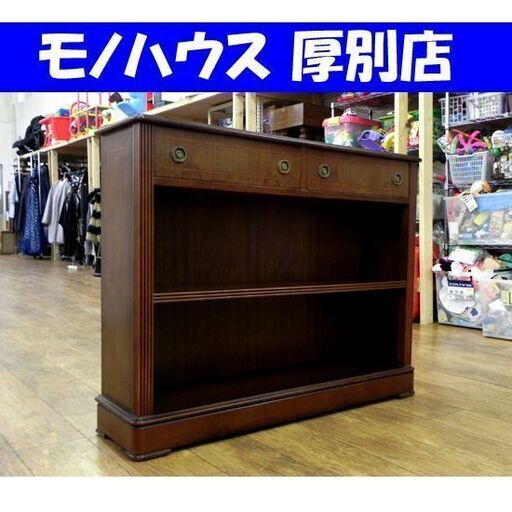 ヴィンテージ調 サイドボード 幅：105.5cm コンソール キャビネット アンティーク調 家具 収納 飾り棚 シェルフ 札幌市 厚別区