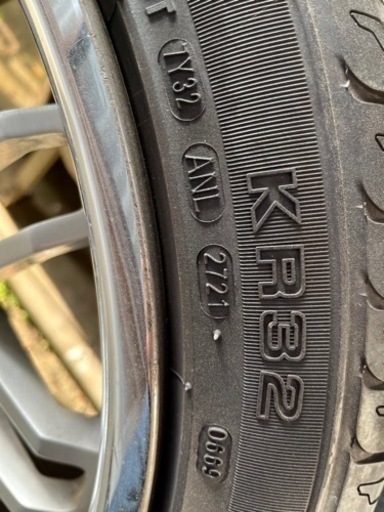 ゼネッティ19インチ 9.5j ＋40 pcd112 タイヤ付き 