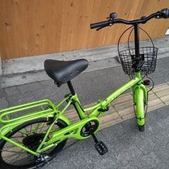 LETiCiA[レティシア]20吋 折り畳み自転車 外装6段/LEDオート/ライト