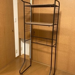 ランドリーラック 2段 ブラックの画像