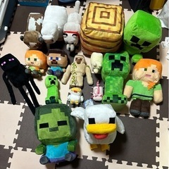 マインクラフト ぬいぐるみセットの画像