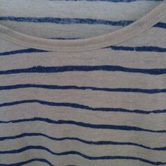 persodea　麻混　ＡラインTシャツLLサイズの画像