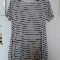 persodea　麻混　ＡラインTシャツLLサイズ