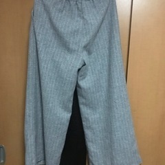 アース&エコロジー　ワイドパンツ　グレーの画像