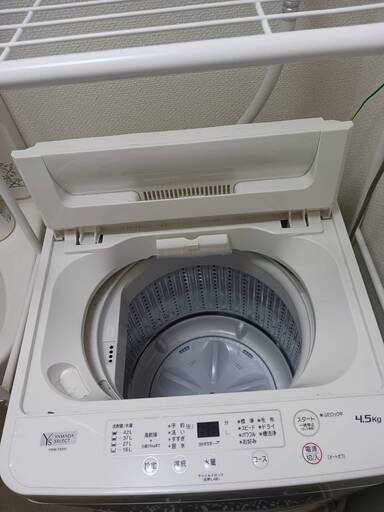 ※お取引き中【3/14,16,17熊本市中央区】一年のみ使用洗濯機とラックセット