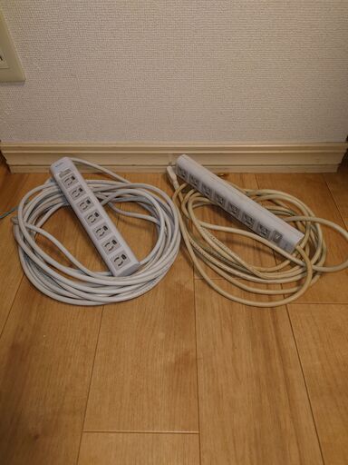 延長コード 電源タップ付 7個口 ２本　10M+5M