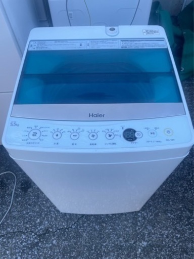お得☆Haier  縦型洗濯機 製造年月　2019年 動作確認済 給水ホース付