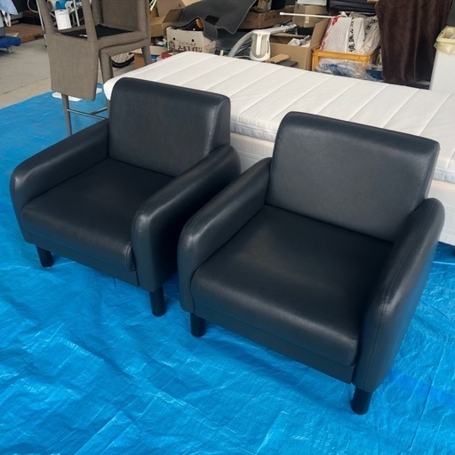 1人掛けソファー2脚セット