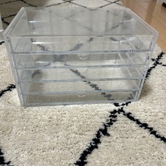 無印　クリアケース（5段）の画像