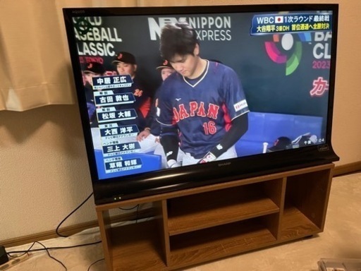 【テレビ台つき】LED AQUOS LC-40J9-B [40インチ ブラック系]