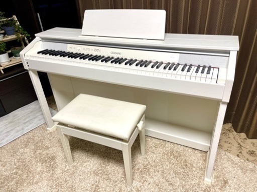 CASIO電子ピアノCELVIANO AP-450WE中古品・椅子付【札幌近郊配達可】