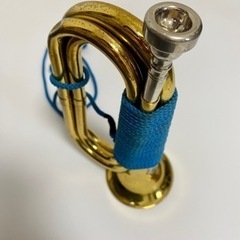 信号ラッパ 3つ巻き ゴールドラッカー仕上げの画像