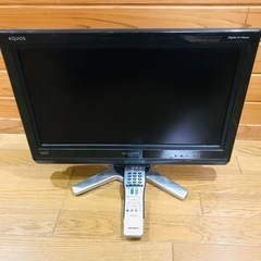 電源コードありませんが、、シャープAQUOS 液晶テレビ　20型