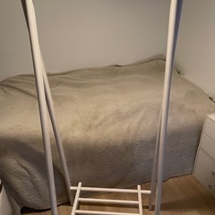 【お譲り先確定】ハンガーラック ホワイトの画像