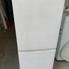 ♡無料で配送及、設置、当日もOK！！★SHARP 冷蔵庫 2018年製 SJ-D14D-W♡SHARP002
