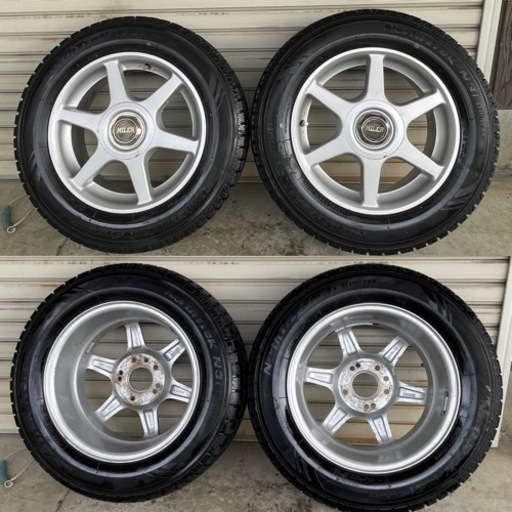 アルミホイール付きタイヤ!! 195/65R/15 オフセット45 PCD114.3 ４穴/5穴に対応
