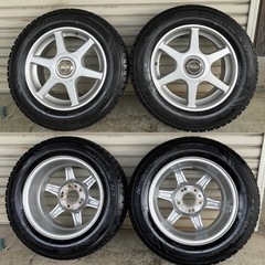 アルミホイール付きタイヤ!! 195/65R/15 オフセット45 PCD114.3 ４穴/5穴に対応の画像