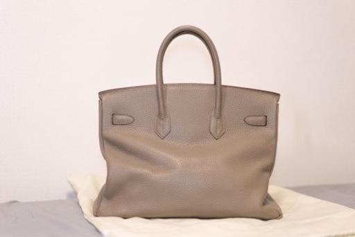 バック　本革　グレージュ　エトゥープ