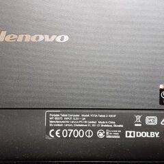 Win10動作★Lenovo高精細タブレットPC、YOGA TABLET 2-1051F 超コンパクトなネット端末として！の画像