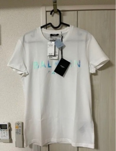新品正規品　激安　バルマン　メタリックホログラム　Tシャツ