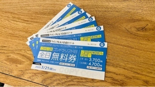 ウイングヒルズ白鳥リゾート　全日無料券