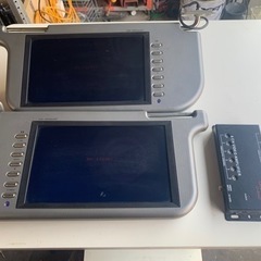 サンバイザーモニターとマルチビデオアンプ