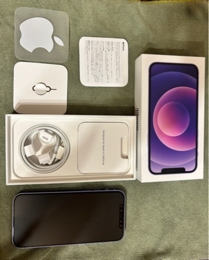 iPhone12 パープル 256GB  SIMフリー 美品