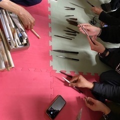 手裏剣制作&手裏剣稽古会