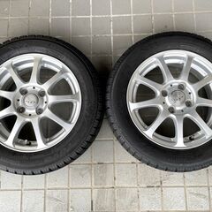 美品★軽・コンパクト用スタッドレスタイヤセット★165/65R14　8～9分山の画像