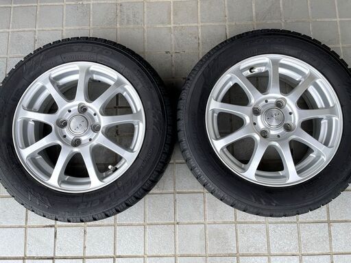 美品★軽・コンパクト用スタッドレスタイヤセット★165/65R14　8～9分山