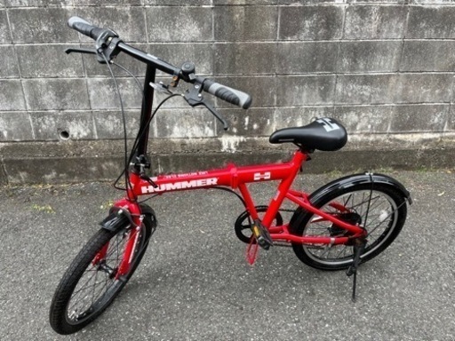 受取者決定致しました。HUMMER  折りたたみ自転車 赤