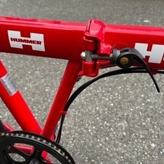 受取者決定致しました。HUMMER  折りたたみ自転車 赤 の画像