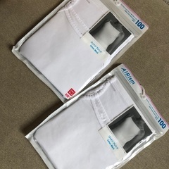 ¥0 ユニクロサイズ100 肌着2枚