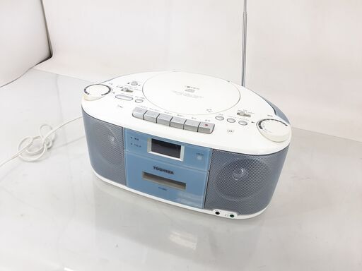 CDラジカセ TOSHIBA TY‐CDS5 2010年製 東芝 CDラジオカセットレコーダー ホワイト / UJ-0482 北