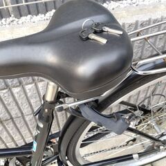 [ 調布市 ] 自転車 26インチ TRADLINE 6段変速 LEDライト 自動点滅式 ☆ ノーマル 普通 二輪車 [ 動作良好 ]  [ 近隣地域限定 配送 ]の画像