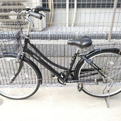 [ 調布市 ] 自転車 26インチ TRADLINE 6段変速 LEDライト 自動点滅式 ☆ ノーマル 普通 二輪車 [ 動作良好 ]  [ 近隣地域限定 配送 ]