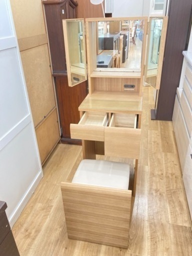 【取りに来られる方限定】トレファク高槻店　ナチュラルスマートな3面ドレッサーをご紹介します！