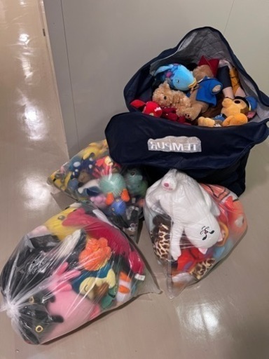 大量ぬいぐるみ
