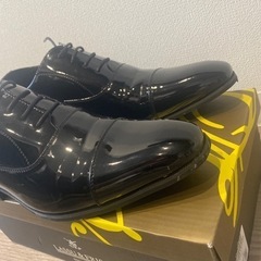 ビジネスシューズ27cm エナメル美品！！ストレートチップ！の画像