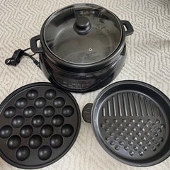 3枚プレート付属マルチグリル鍋！