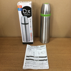 △未使用品 ドット ステンレス製真空ボトル DT-003 500ml 