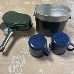ホーロー　マグカップ　キャンプに