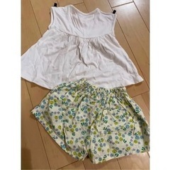 半袖Tシャツ　短パン　ショートパンツ　セットアップ　80cmの画像