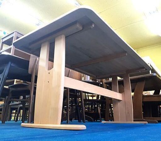 札幌【ナチュラルテイスト 4人掛けダイニングセット】幅150cm ダイニングテーブルセット ダイニング5点セット 食卓テーブルセット 