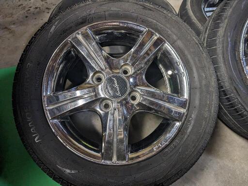 13インチ✨メッキホイールタイヤ付