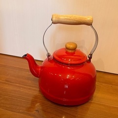 やかん　ケトル　琺瑯ケトル　琺瑯　レッド